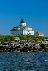 Egg Rock Light on a Sunny Summer Day in Maine